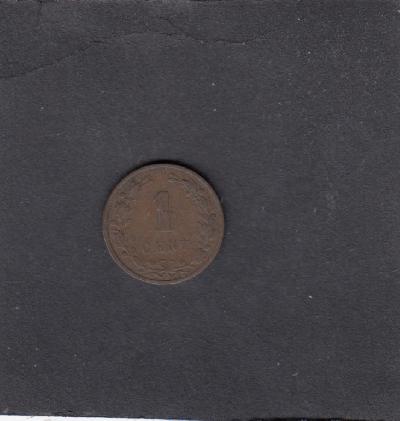 Beschrijving: 1 Cent WILLEM III